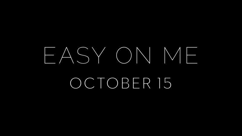 "Easy On Me": Adele revela trecho de novo single e clipe