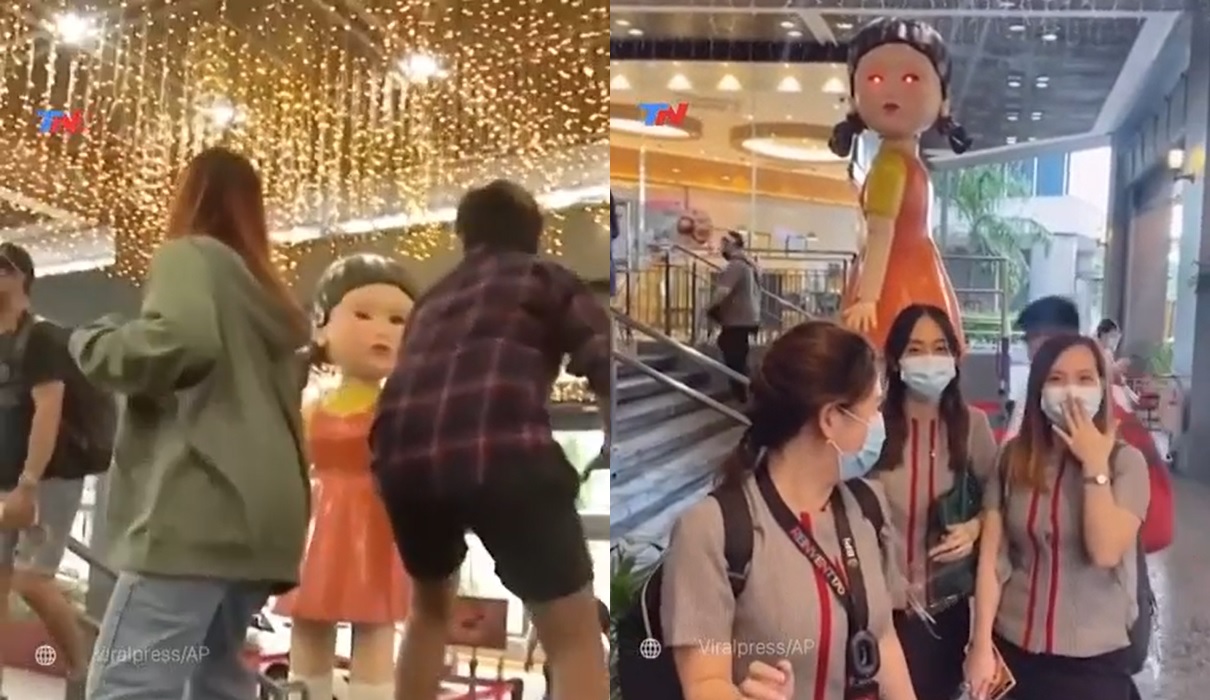 Inspirada em Round 6, boneca assusta clientes de shopping