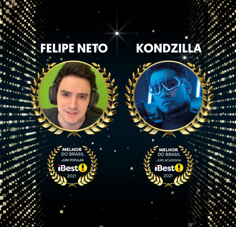 Felipe Neto e Kondzilla são eleitos os criadores do ano pelo iBest