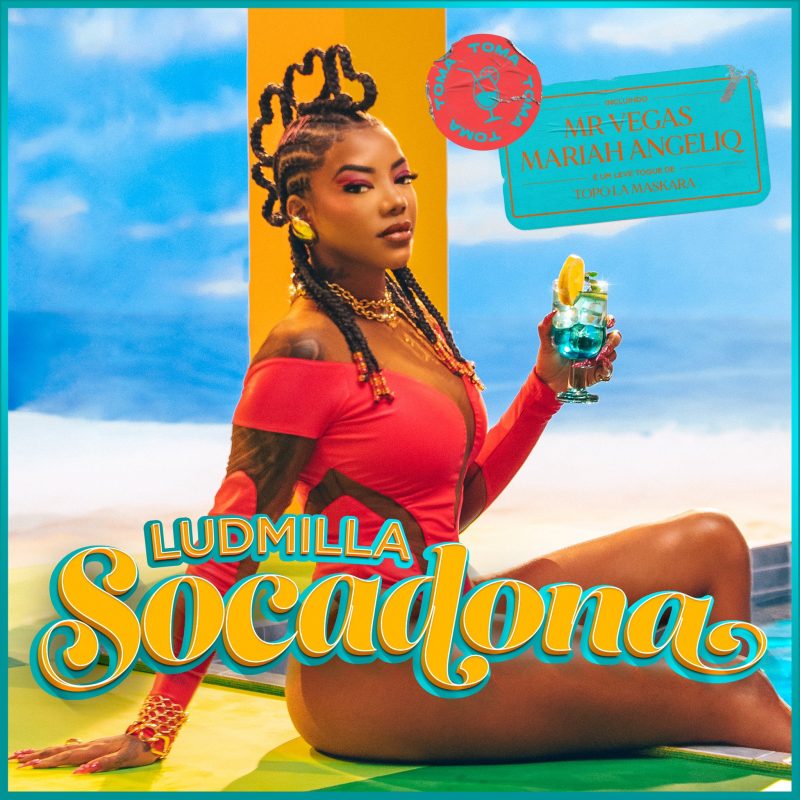 Socadona: Ludmilla aparece bem tropical para capa de novo single
