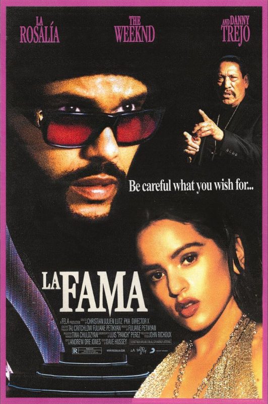 Rosalía e The Weeknd lançam clipe cinematográfico para La Fama