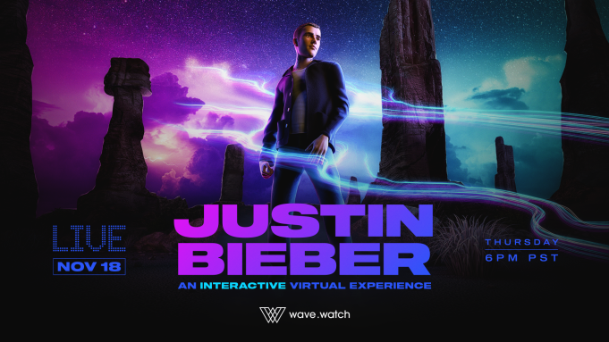 Justin Bieber show virtual interativo