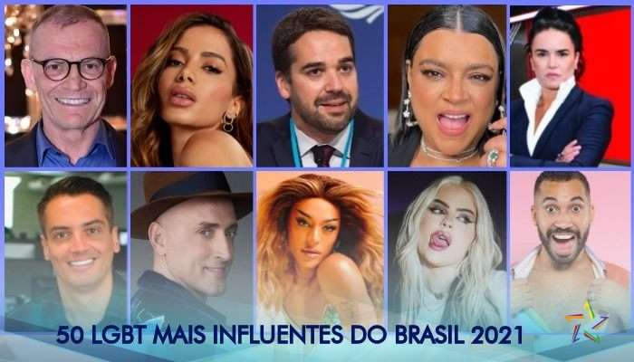 O portal Guia Gay divulgou a lista dos 50 LGBTs mais influentes do Brasil 2021.