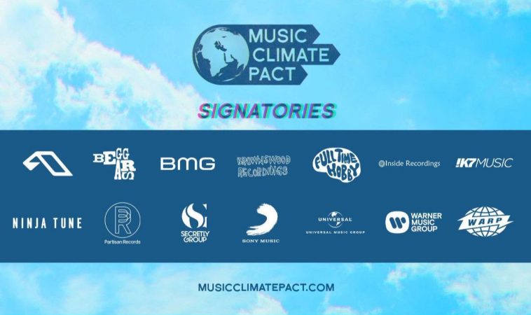 Gigantes do mercado da música global assinam acordo climático