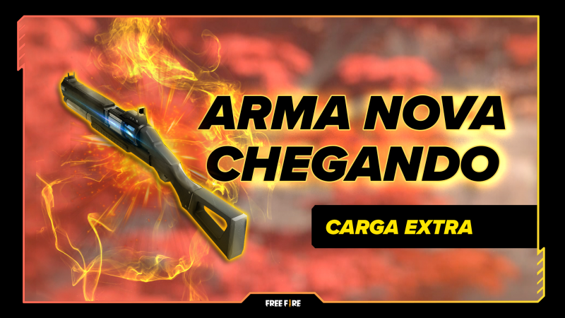 Free Fire nova arma Carga Extra