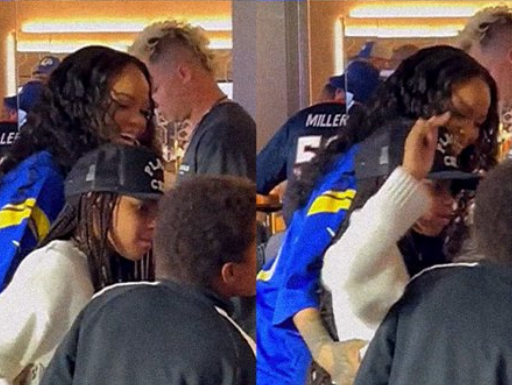 Rihanna posa para foto ao lado de Blue Ivy; Jay-z foi o fotografo | POPline