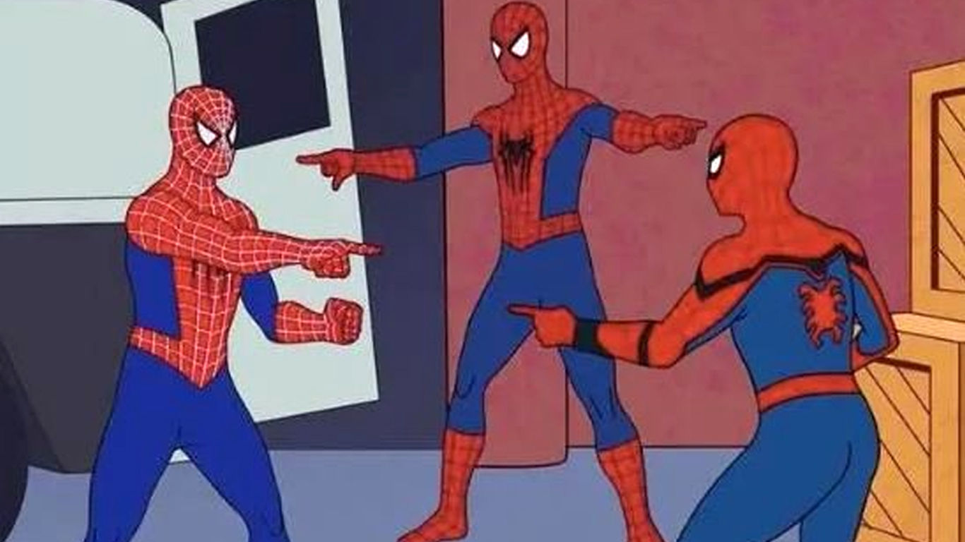 S.O.S.! Tom Holland, Andrew Garfield e Tobey Maguire recriam meme do Homem-Aranha
