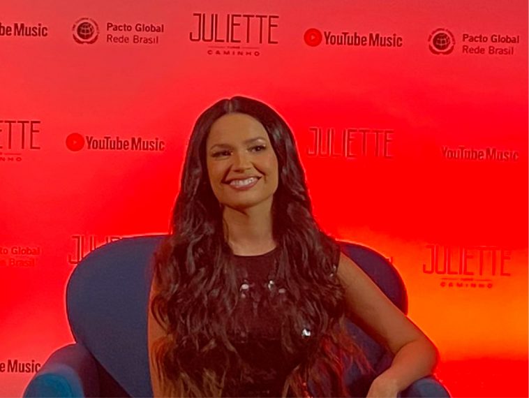 Juliette faz Live Solidária para projeto do YouTube Music com o Pacto Global da ONU