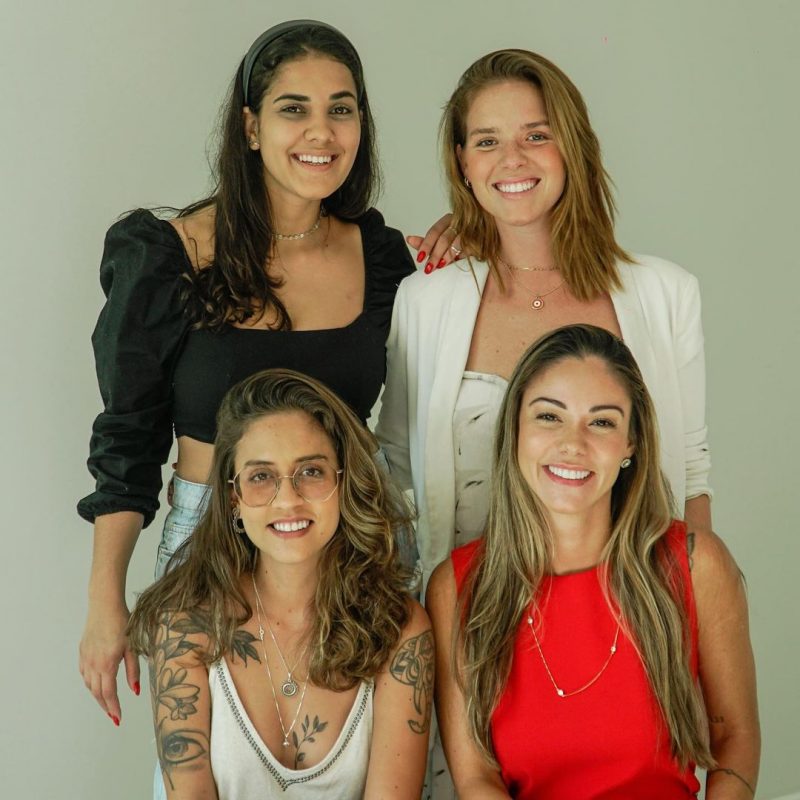 Sócias da K2L - Camila Simonato, Vanessa Moreira, Dani Faria e Kamilla Fialho