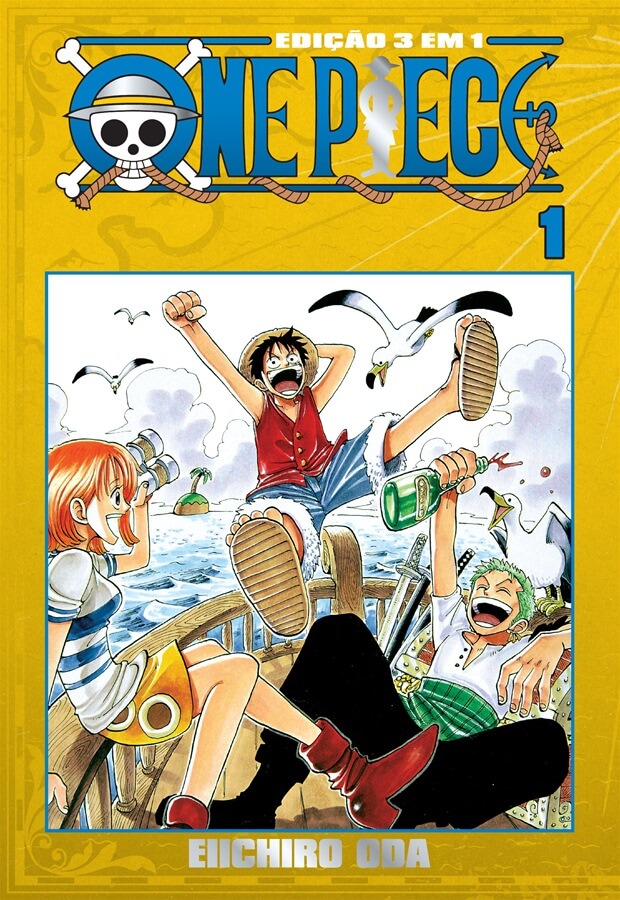 "One Piece", 3 em 1: mangá será relançado com 614 páginas