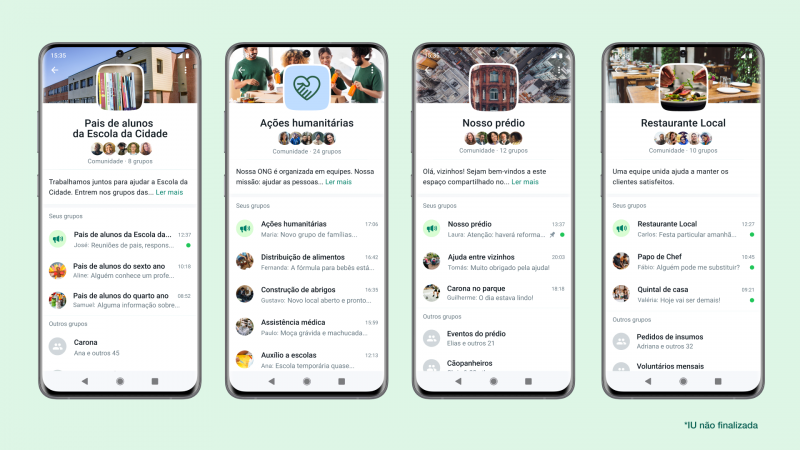 WhatsApp anuncia nova funcionalidade de Comunidades. Foto: Divulgação