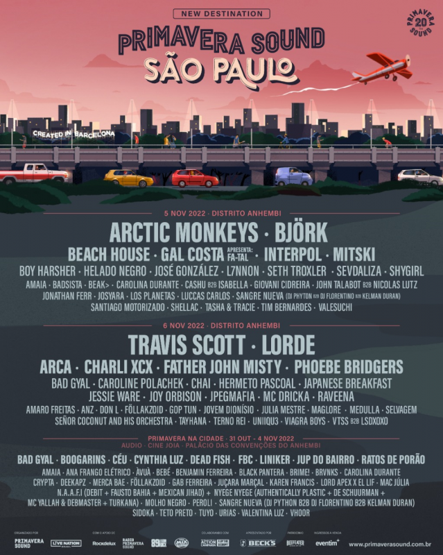 Primavera Sound Line-Up São Paulo