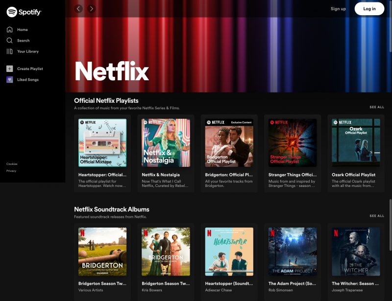 Spotify Brasil estreia 'Netflix Hub' com playlists e trilhas sonoras de séries e filmes