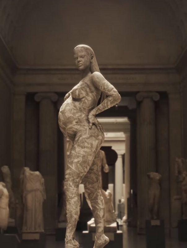 Rihanna Estátua de Mármore MET Gala 2022
