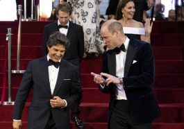 Tom Cruise recebe Príncipe William e Kate Middleton em tapete vermelho de "Top Gun 2"