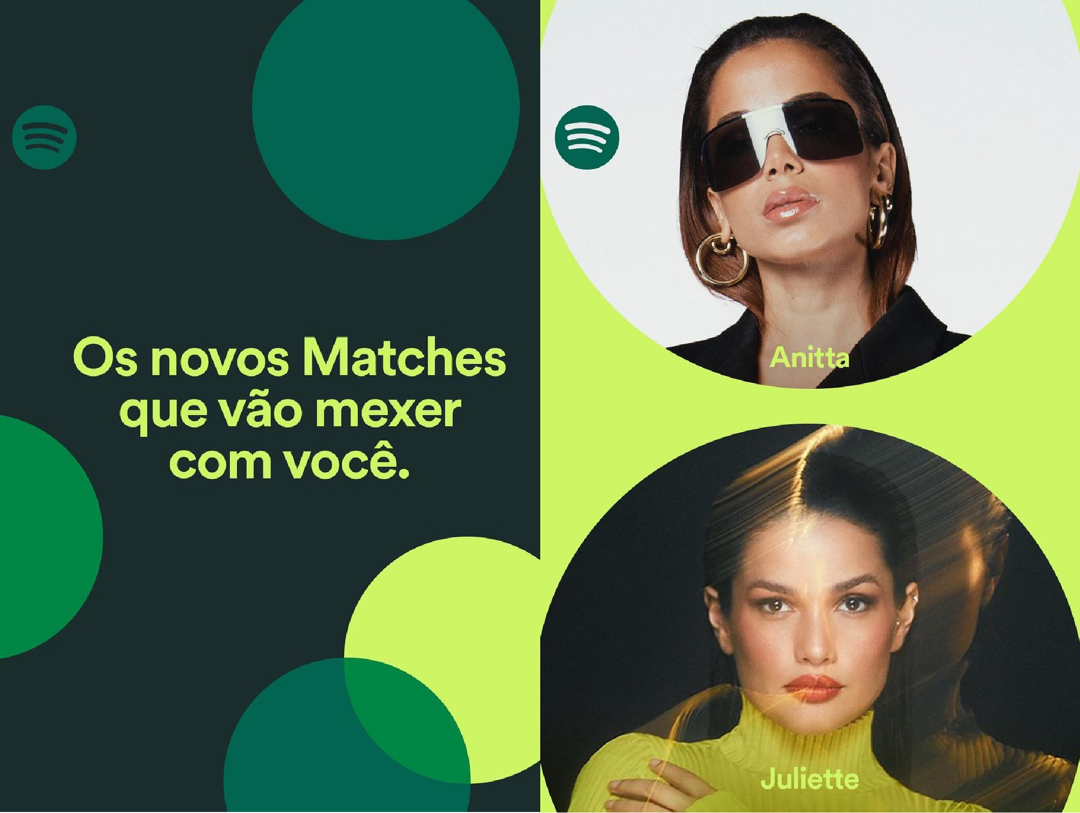 Spotify Anitta e Juliette convidam fãs a darem Match com seus gostos musicais na plataforma