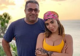 Pai de Anitta passa por cirurgia de emergência e está internado