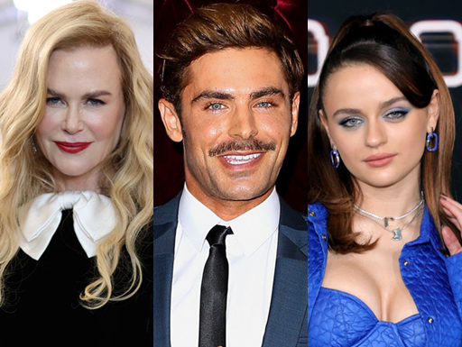 Nicole Kidman, Zac Efron e Joey King estarão juntos em filme da Netflix