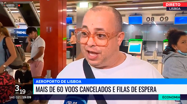 Humorista brasileiro reclama na TV portuguesa e viraliza na web