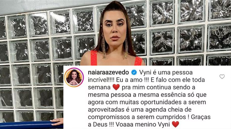 BBB22: Naiara Azevedo defende Vyni após declaração de Eslô