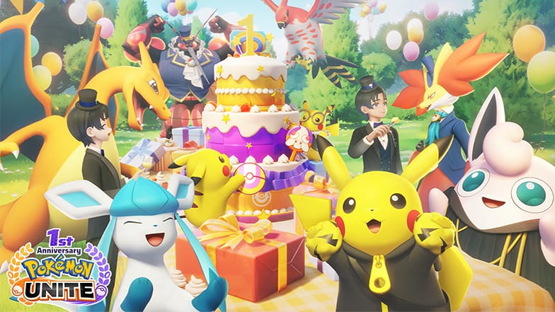 Pokémon Unite aniversário um ano