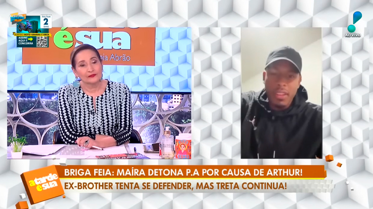 Sonia Abrão defende Arthur Aguiar e ataca Paulo André: "falsinho"