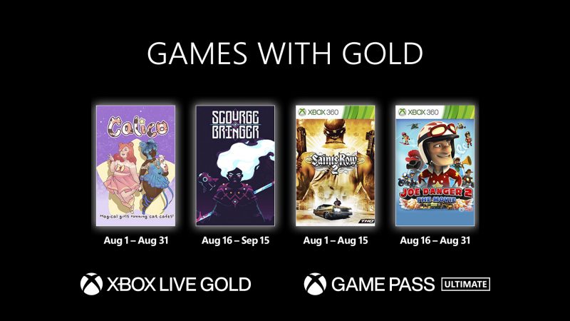 Xbox Games With Gold agosto 2022