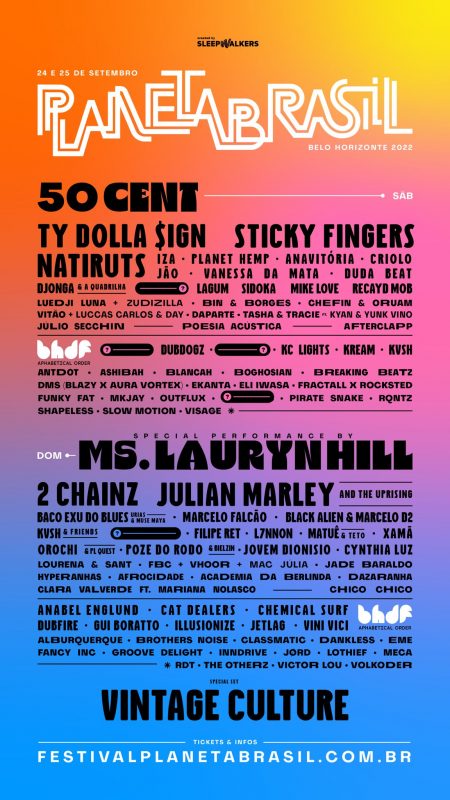 Planeta Brasil: POPline é Mídia Oficial de festival com Lauryn Hill e 50Cent