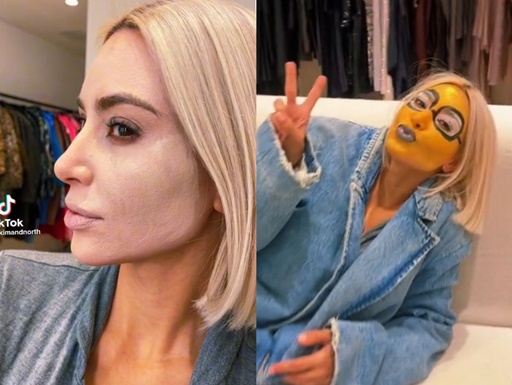 North transforma Kim Kardashian em Minion para trend do TikTok