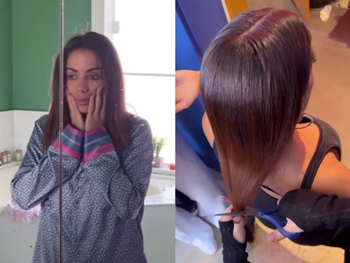 Anitta 'arruma' corte de cabelo após noitada: "Consertar os buracos"
