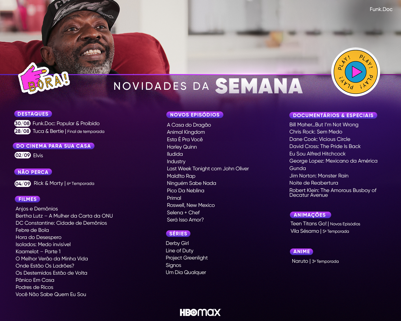 HBO Max estreias da semana