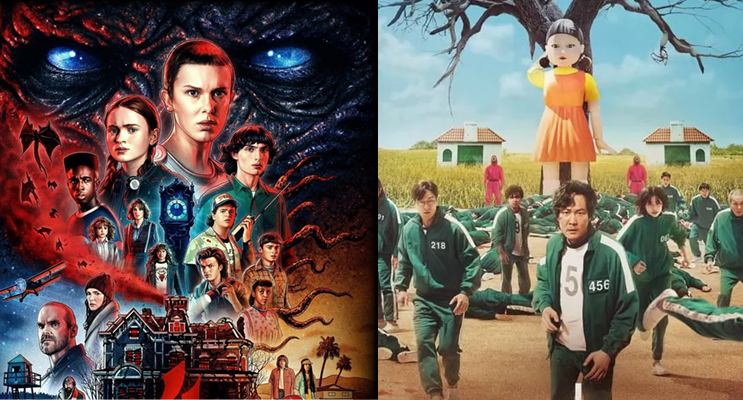 De 'Round 6' a 'Stranger Things'  Saiba quais são as 10 Séries Mais  ASSISTIDAS da História da Netflix - CinePOP