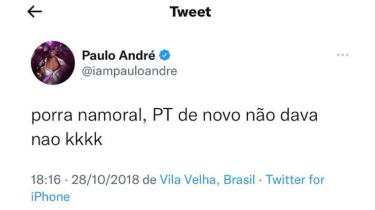 Foto de PA com Bolsonaro viraliza: "Ah, se fosse o Arthur Aguiar"