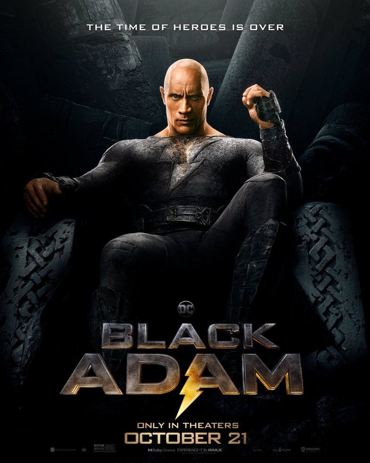 Adão Negro  Dwayne Johnson revela arte oficial e data de lançamento do  filme