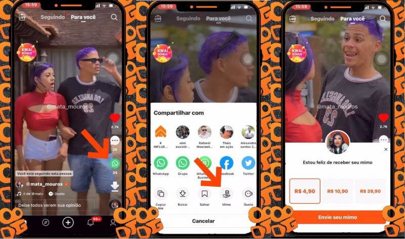 Kwai lança recurso para usuário enviar ‘mimo’ a criadores