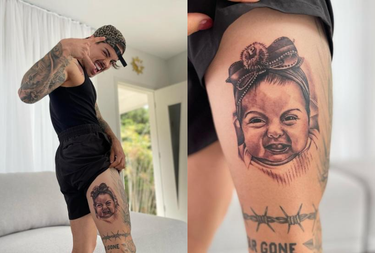 Biel e Tays Reis fazem tatuagens em homenagem a filha: Veja fotos