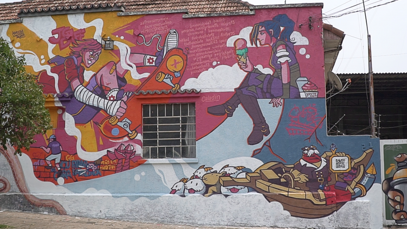 Mural League of Legends Curitiba