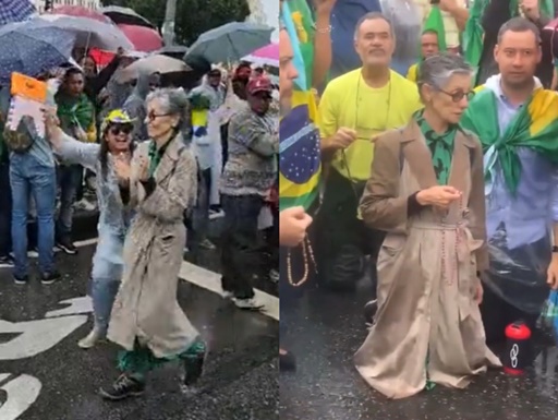 Cássia Kis é aplaudida em protestos bolsonaristas antidemocráticos