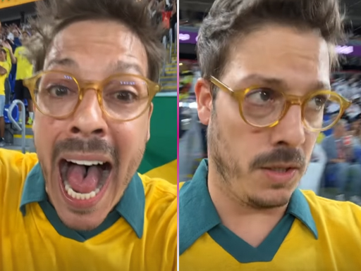 Pé frio? Fábio Porchat perde gol do Brasil por ter ido ao banheiro