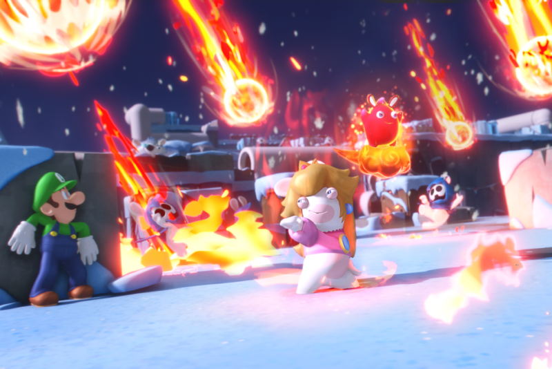 Mario + Rabbids: Sparks of Hope battle