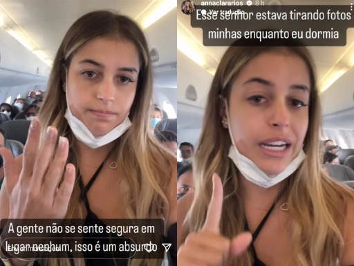 Influenciadora fitness, Anna Clara Rios, denuncia assédio em avião