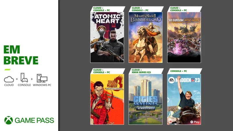 Microsoft revela novos jogos que serão adicionados ao Xbox Game Pass no  início de agosto - GameBlast