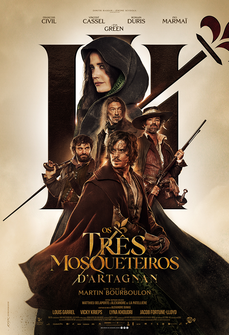 “Os Três Mosqueteiros: D’Artagnan” ganha novo trailer e 10 pôsteres!