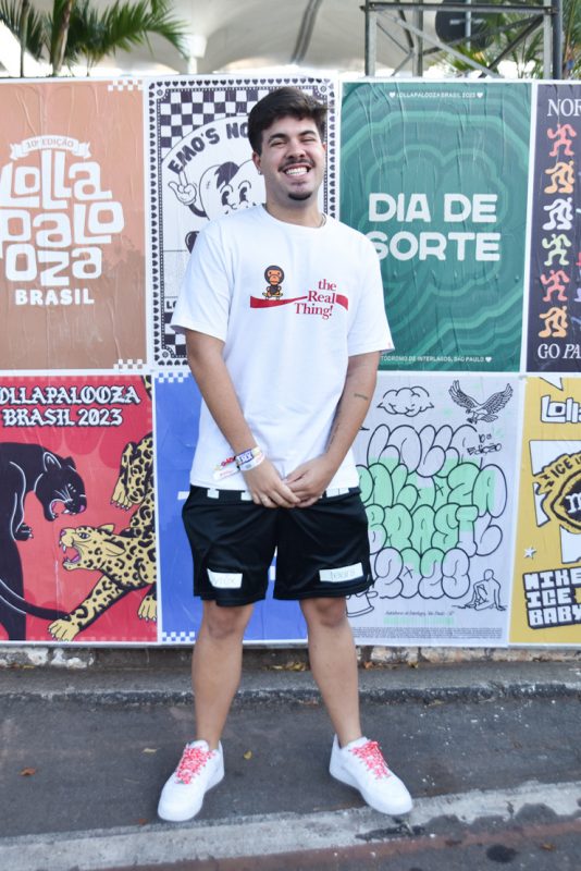 Look do Alvxaro no 1° dia de Lollapalooza Brasil 2023