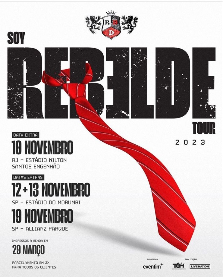 Soy Rebelde Tour veja os preços dos ingressos dos shows extras do RBD no Brasil POPline
