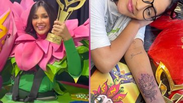 Após vencer o "Masked Singer", Flay eterniza fantasia com tatuagem