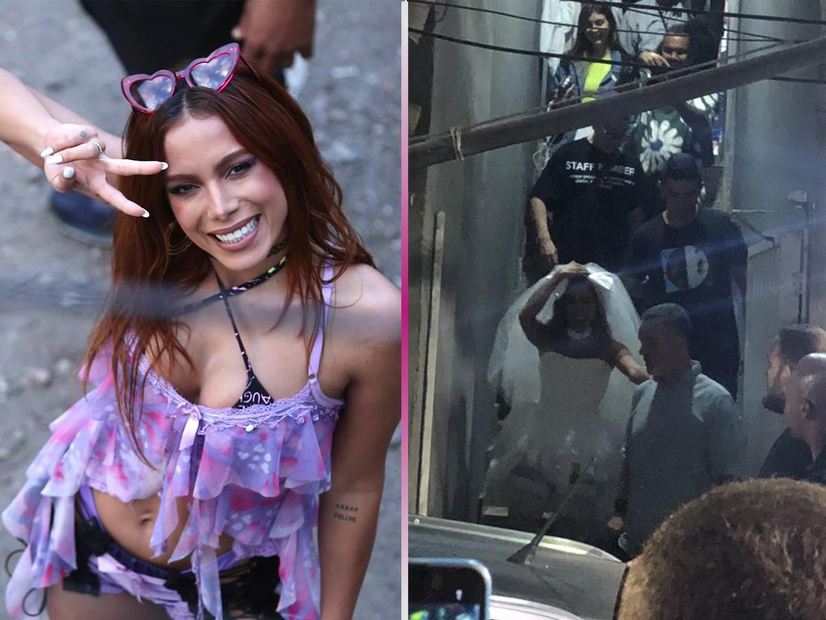 Anitta vai casar? Cantora aparece vestida de noiva em gravações no RJ