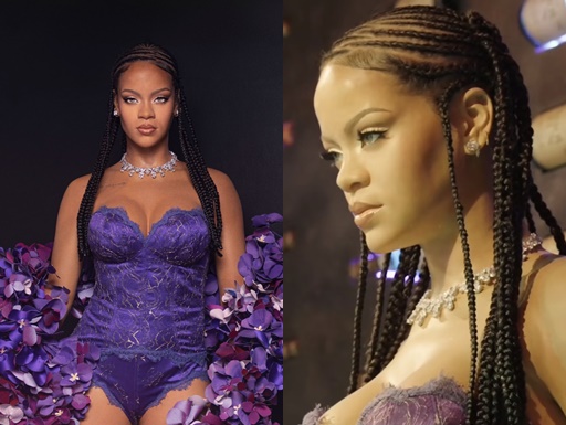 Todas as flores! Rihanna ganha nova réplica de cera no Madame Tussauds