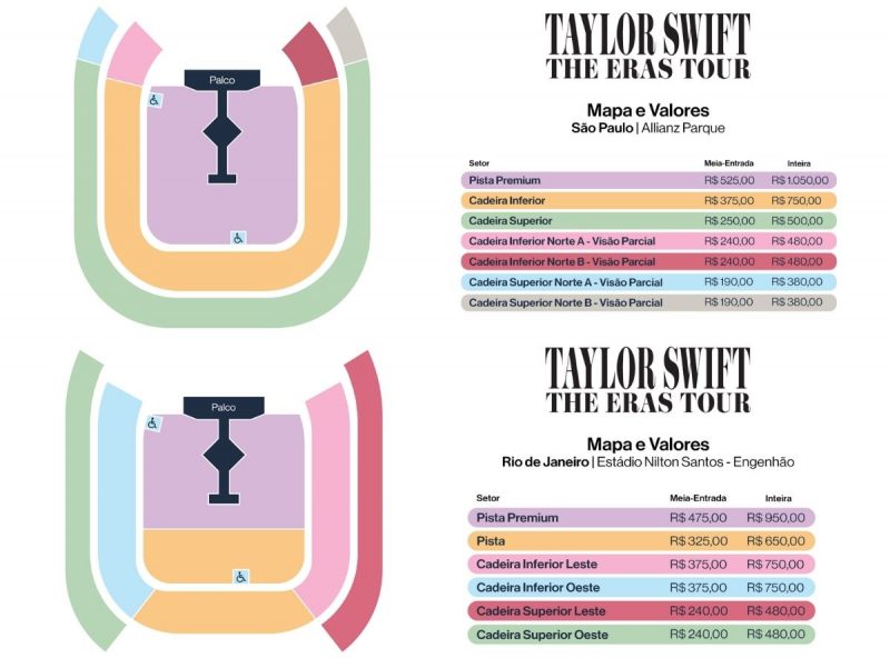 Taylor Swift traz a “The Eras Tour” ao Brasil; veja os preços! Noveen