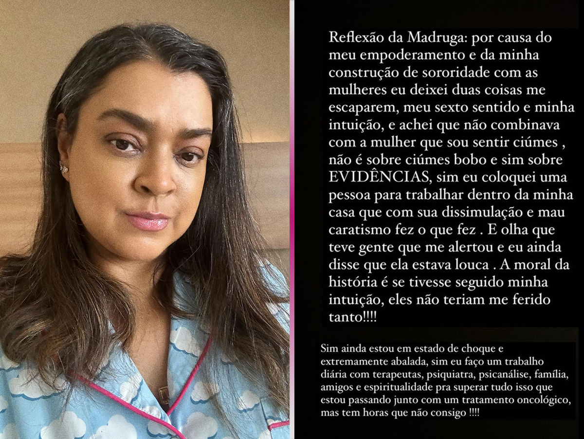 Preta Gil desabafa sobre término e depois apaga: "Pombinhos pediram"